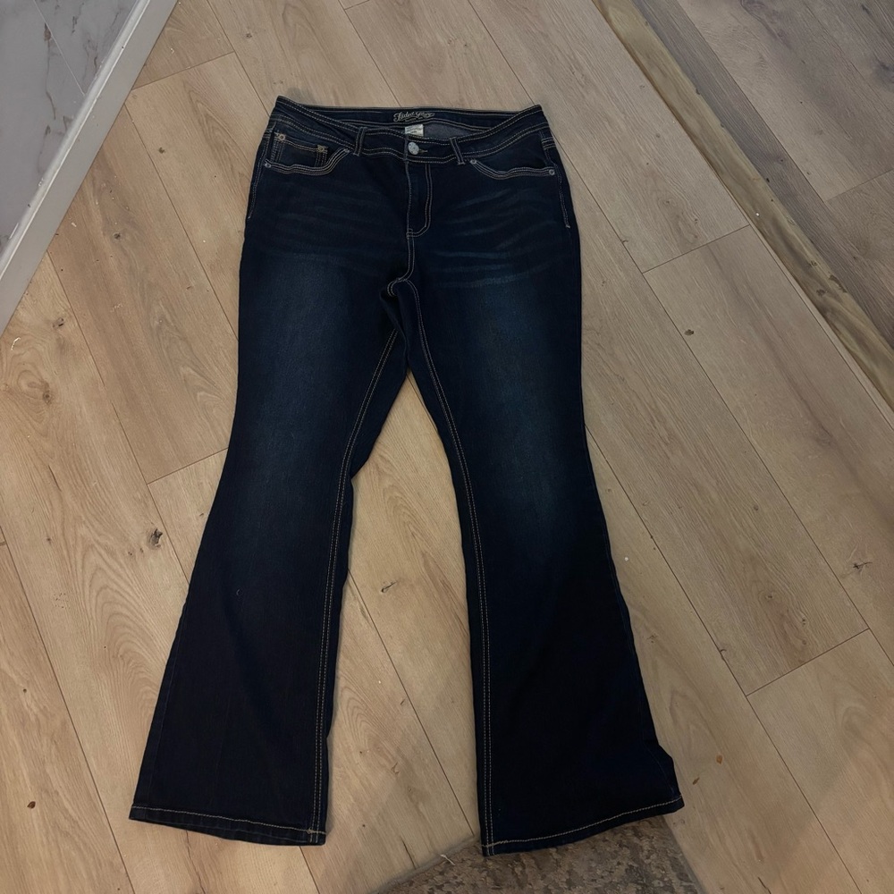 Faded Glory Dark Wash Flare Jeans
